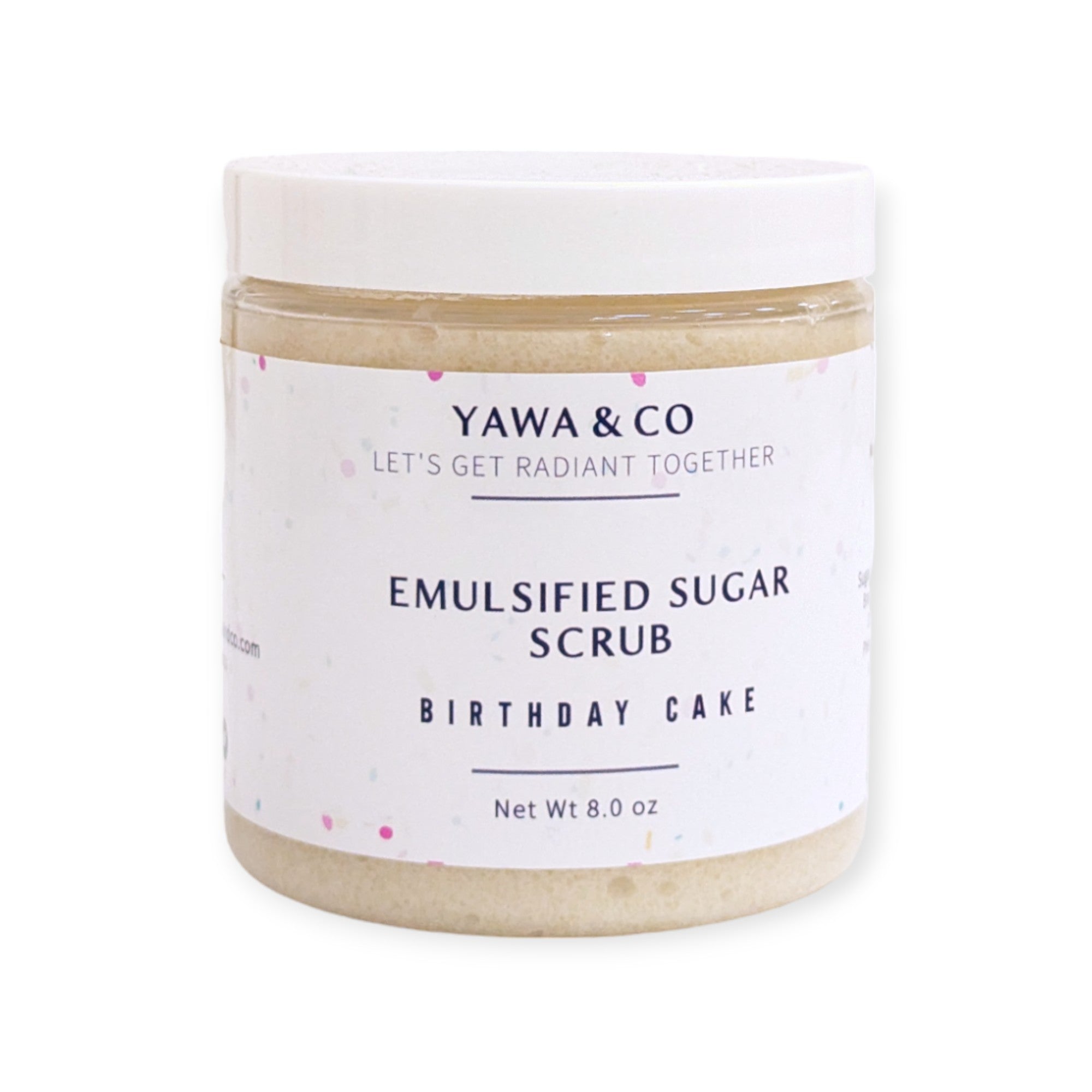 Emulsified Birthday Cake Sugar Scrub