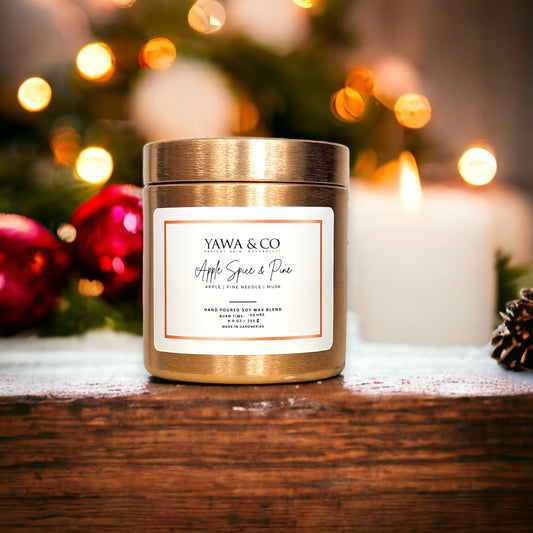 Apple Spice & Pine | Wooden Wick Candle